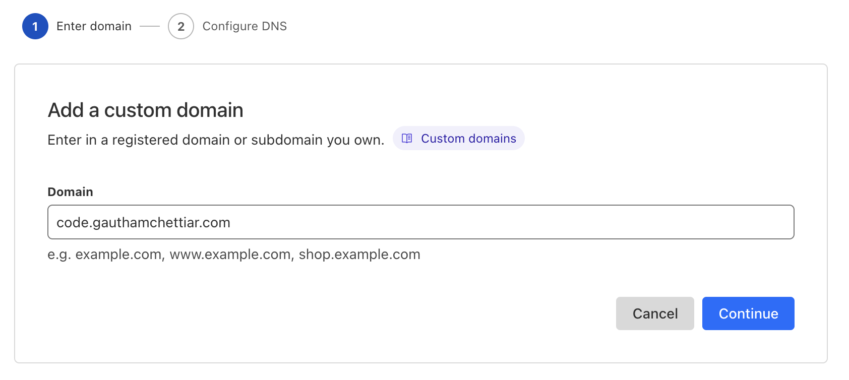 Cloudflare - Custom Domain 2
