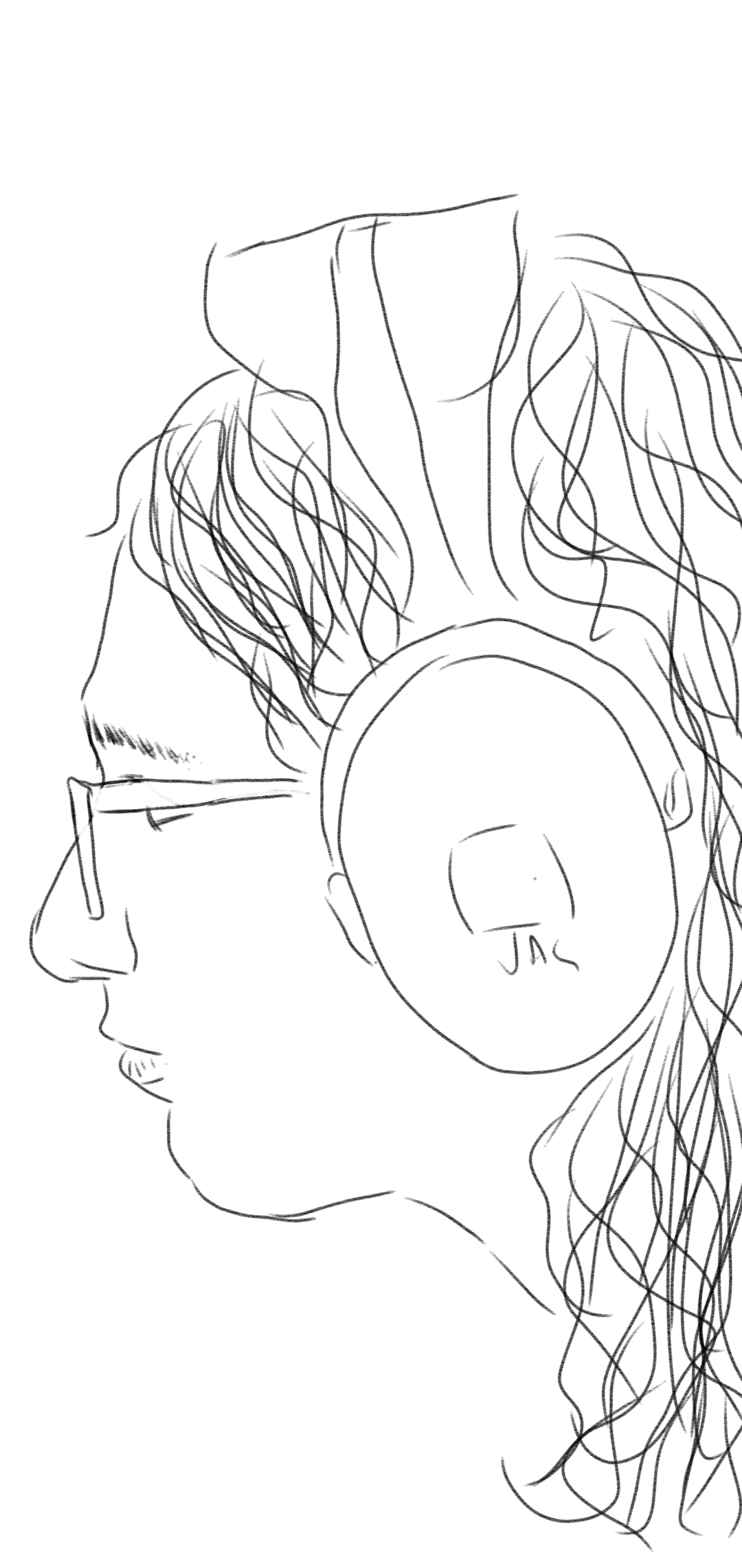 Girl with Headphone